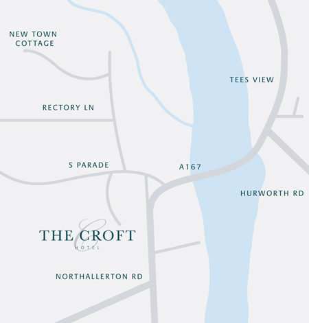 Directions to Croft Hotel in Darlington